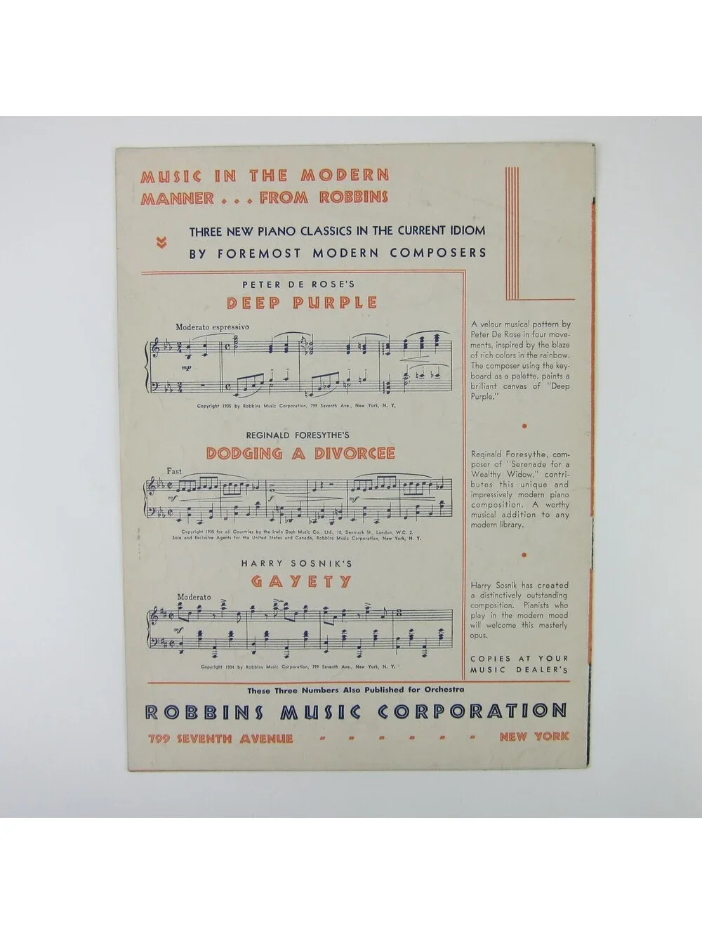Sheet Music Roll Along Prairie Moon Here Comes The Band Ted Lewis Vintage 1935